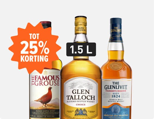Whisky deals tot 25% korting
